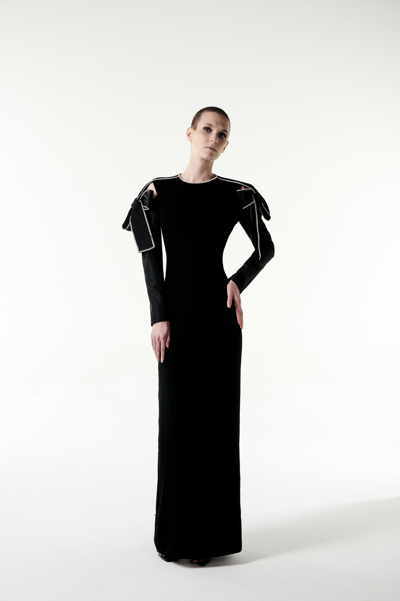 AFFFAIR - Long Black Dress Long Black Dress